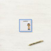 Franklin Smiling | Name hinzufügen Post-it Klebezettel (Auf Schreibtisch)