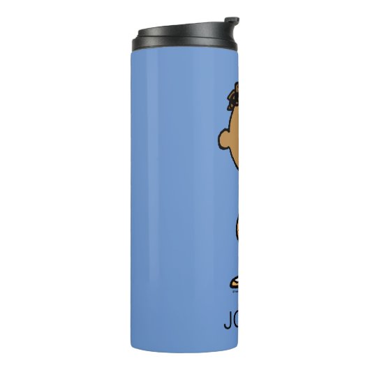 Franklin Smiling | Name hinzufügen Thermosbecher (Nach links gedreht)