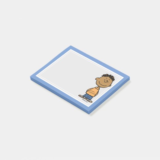 Franklin Smiling Post-it Klebezettel (angewinkelt)