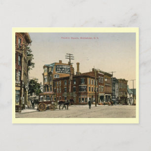 Franklin Square, Middletown, New York Vintage Postkarte