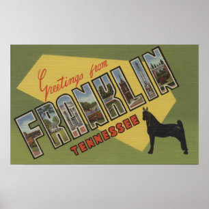 Franklin, Tennessee - große Buchstabe-Szenen Poster