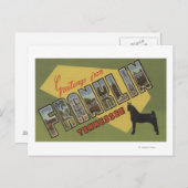 Franklin, Tennessee - Große Buchstabenszenen Postkarte (Vorne/Hinten)