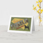 Franklin, Tennessee - Large Letter Scenes Karte (Gelbe Blume)