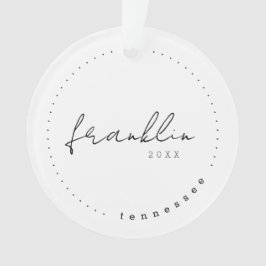 Franklin, Tennessee Travel Vereinte Staaten Simple Ornament