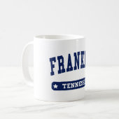 Franklin Tennessee Uni Style T-Shirts Kaffeetasse (Vorderseite Links)