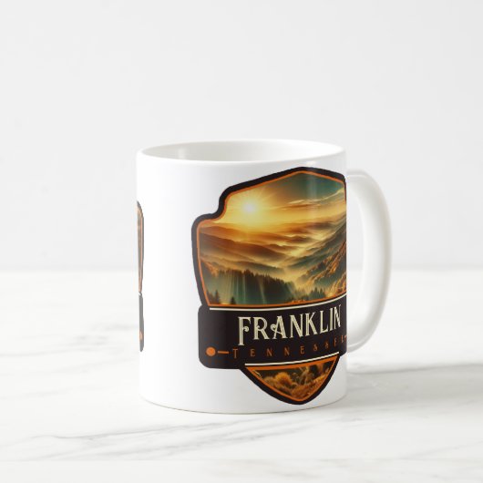 Franklin, Tennessee | VINTAG Kaffeetasse (VorderseiteRechts)