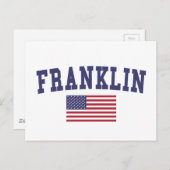 Franklin TN US Flag Postkarte (Vorne/Hinten)