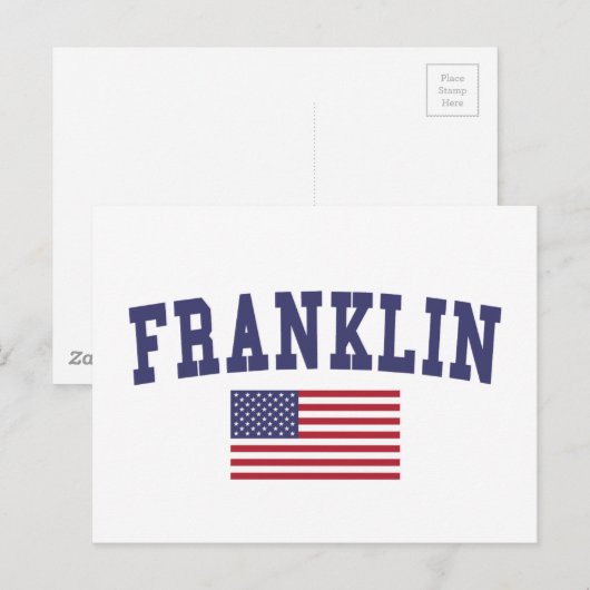 Franklin TN US Flag Postkarte (Vorne/Hinten)
