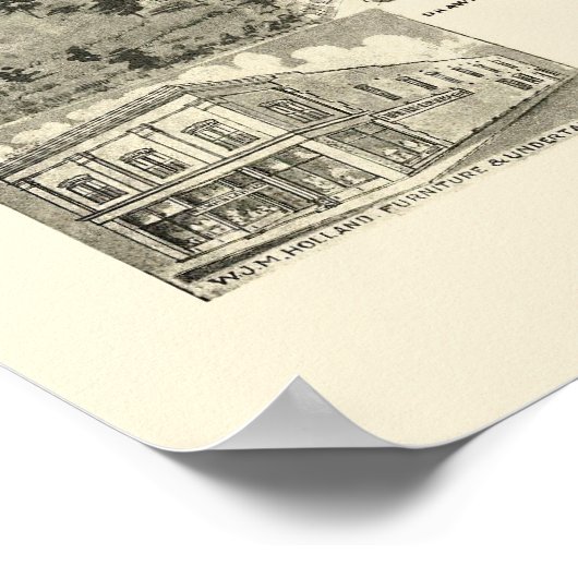 Franklin, VA Panoramic Map - 1907 Poster (Ecke)