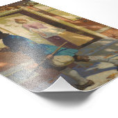 Franklins Ankunft in Philadelphia durch N. C. Wyet Fotodruck (Ecke)