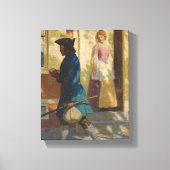 Franklins Ankunft in Philadelphia durch N. C. Wyet Leinwanddruck (Vorderseite)