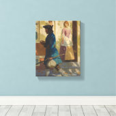 Franklins Ankunft in Philadelphia durch N. C. Wyet Leinwanddruck (Insitu (Holzboden))