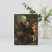 Franklins Kite-Experiment von Benjamin West Postkarte (Stehend Vorderseite)