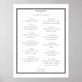 Franklins Rat Poster (Vorne)