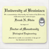 Franknstein Diplom mousepad (Vorne)