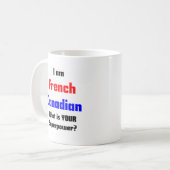 Franko-Kanadier Kaffeetasse (Vorderseite Links)