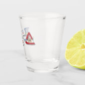 Frankreich 프 랑 스 in der südkoreanischen SOJU Schnapsglas (Rechts)