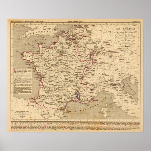 Frankreich 1643 a 1715 poster (Vorne)
