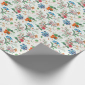 Frankreich 1830 Florale Antike Tapete Geschenkpapier (Ecke)