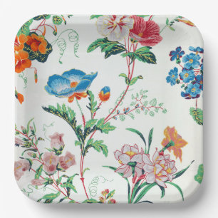 Frankreich 1830 Florale Antike Tapete Pappteller