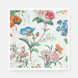 Frankreich 1830 Florale Antike Tapete Serviette