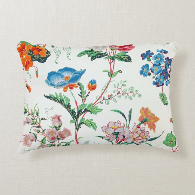 Frankreich 1830 Florale Antique Tapete Dekokissen (Vorderseite)