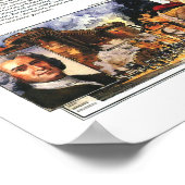 " Frankreich: 1989 Historisches MAP ... Poster (Ecke)