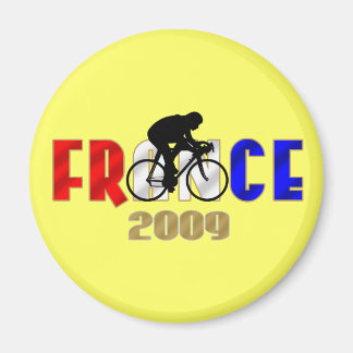 Frankreich 2009 Gelber Fahrradaufkleber für Fahrra Magnet