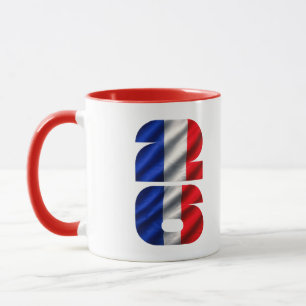Frankreich 2026 WM-Flagge Fußballfan  Tasse