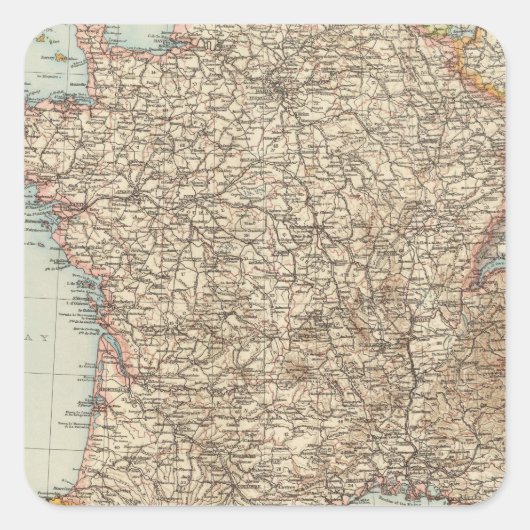 Frankreich 21 quadratischer aufkleber (Vorderseite)