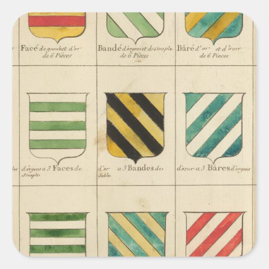 Frankreich 22 quadratischer aufkleber (Vorderseite)