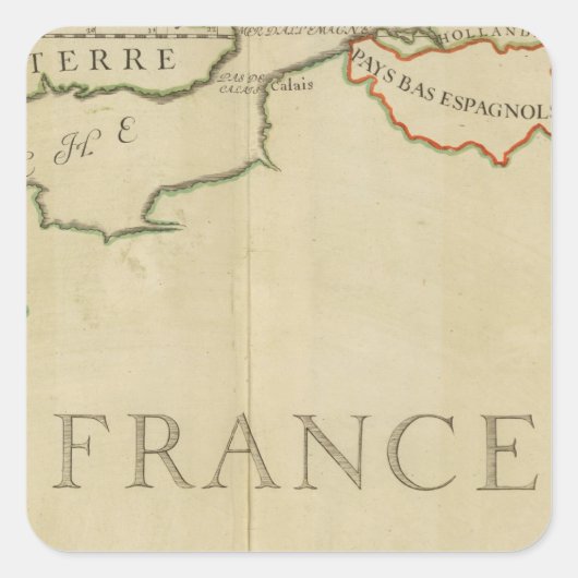 Frankreich 42 quadratischer aufkleber (Vorderseite)
