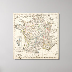 Frankreich 4 leinwanddruck