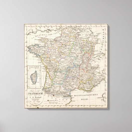 Frankreich 4 leinwanddruck (Vorderseite)