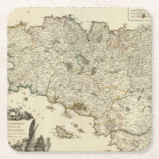 Frankreich 53 rechteckiger pappuntersetzer (Vorderseite)