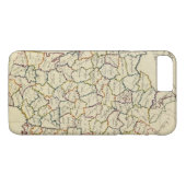 Frankreich-Abteilungen Case-Mate iPhone Hülle (Rückseite (Horizontal))