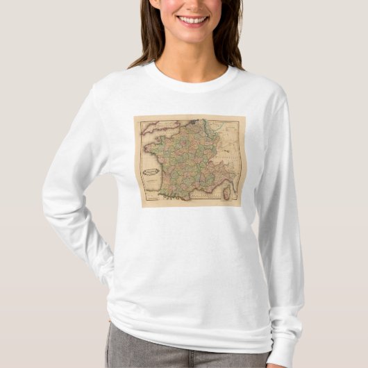 Frankreich, Abteilungen T-Shirt (Vorderseite)