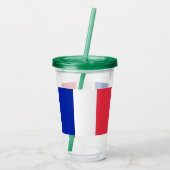 Frankreich Acryltrinkbecher (Rückseite)