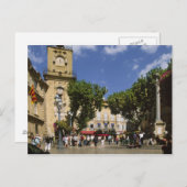 Frankreich, Aix en Provence, La Place de la Maire Postkarte (Vorne/Hinten)