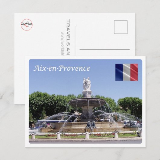 Frankreich - Aix-en-Provence - Postkarte (Vorne/Hinten)