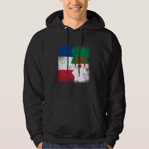 Frankreich Algerien Flaggen Halb UK Französische R Hoodie
