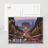 Frankreich - Arc de triomphe de l'Étoile - Postkarte (Vorne/Hinten)