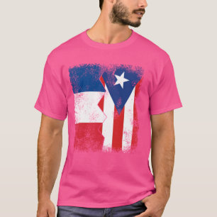 Frankreich Argentinien Flaggen Halb Puerto Rico Fr T-Shirt