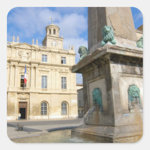 Frankreich, Arles, Provence, Place de la Quadratischer Aufkleber