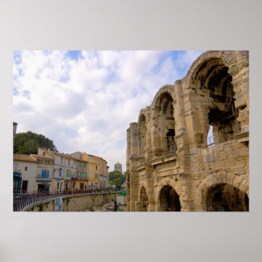 Frankreich, Arles, Provence, römisches Amphitheate Poster (Vorne)