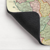 Frankreich Atlas Karte mit Bishops Mousepad (Ecke)