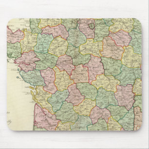 Frankreich Atlas Karte mit Bishops Mousepad