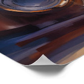 Frankreich auf dem Schiff Poster (Ecke)