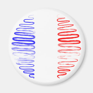 Frankreich auf weißem Magneten Magnet