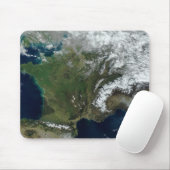 Frankreich aus dem Weltraum Mousepad (Mit Mouse)